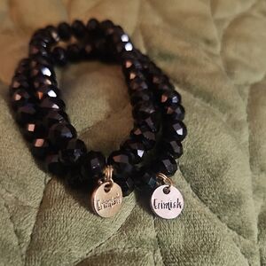 Erimish Midnight Black Bracelet Set